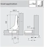 BLUM balama incadrat cu amortizare incadrata dechidere 100 grade - imagine 2