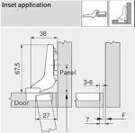 BLUM balama clip incadrat 100 grade - imagine 2
