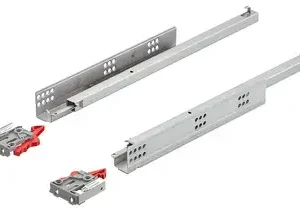 Glisiera sub sertar Hafele UM25 partiala cu amortizare 550MM