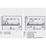 Blum tandem teljes kihuzasu csillapitos fiokcsuszo 300mm - Image 2