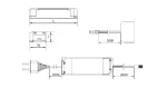 Transformator pentru banda led cu cablu de alimentare si distribuitor pentru leduri 30w - imagine 2