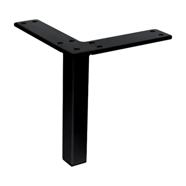 Picior pentru mobila h126 fara posibilitate de reglare pe inaltime finisaj negru FS013