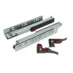 Glisiere sub sertar Hafele cu amortizare extragere totala 500mm - imagine 3