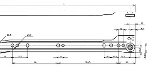 Gorgos fiokcsuszo 500mm feher