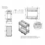 Cos jolly GTV 300 Movix PRO cu amortizare antracit - imagine 2