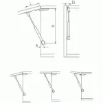 Piston gaz  cu brat scurt 60N - imagine 2