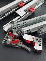 Glisiere sub sertar Hafele cu amortizare extragere totala 500mm - imagine 5