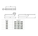 Suport extractibil pentru umerase lungime nominala 282mm - imagine 2