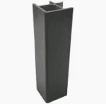 Matt fekete szinu H100 fix labazati elolap sarokidom