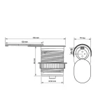 Piza Slide incorporabila cu capac culisant finisaj inox - imagine 2