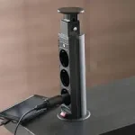 Fekete kihuzhato konnektor 3x220v