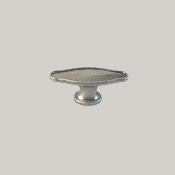 Buton maner oval Afion finisaj gri antichizat