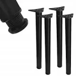 Fekete kerek asztallab h710