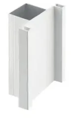 Profil maner tip gola verticala folosita la aplicatii fara maner pentru doua usi finisaj alb 3m