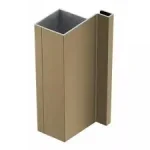Profil maner tip gola verticala folosita la aplicatii fara maner pentru o usa finisaj auriu 3m