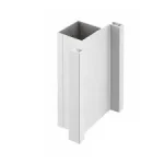 Aluminium szinu vertikalis gola ket ajtos alkalmazashoz 3m