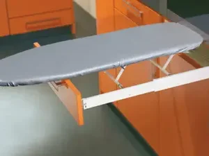 Masă de călcat, Ironfix, Montarea în spatele frontului de sertar