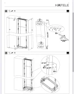 Cos camara 300 antracit extractibila cu amortizare Hafele - imagine 3