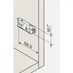 Blum clip egyenes szerelotalp - Image 2