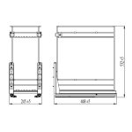 Cos jolly pentru corp de 300 extractie totala Hafele - imagine 2
