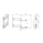 Cos jolly push open Rejs pentru corp de 150mm - imagine 2