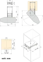 Masa de calcat extractabil pliabil rotativ - imagine 4
