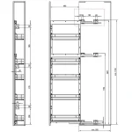 Coloana glisanta corp 200 cu amortizare alb pe stanga - imagine 5
