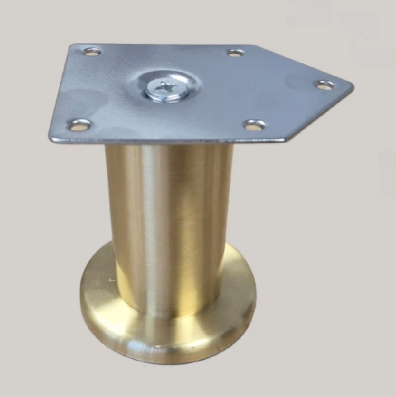 D42-AURIU Picior cilindric auriu h100 decorativ - imagine 1