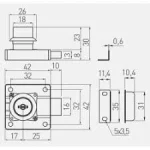 Încuietoare yala neagra cu cheie digitala - imagine 2