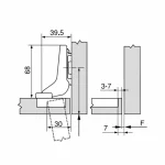 Blum balama clip top incadrat 110` - imagine 2