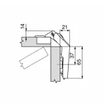 Blum balama clip top usa franta 60` - imagine 2