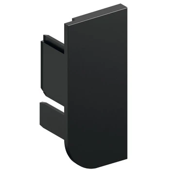 capat profil J stg Capac capat gola negru tip J stanga din plastic - imagine 1