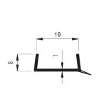 Protectie plinta transparent 3m - imagine 2