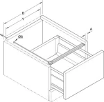 Profil pentru sertar, cu bandă luminoasă cu senzor, Häfele pentru interior sertar 900mm 8W - imagine 4