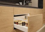 Profil pentru sertar, cu bandă luminoasă cu senzor, Häfele pentru interior sertar 900mm 8W