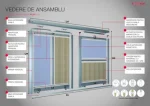 Șină dublă superioară ÄDOOR Aluminiu 3000 mm - imagine 3