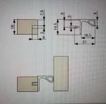 Gola profil orizontal pentru corp suspendat, 2900 aluminiu - imagine 2