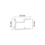 Profil maner Classic Plus negru - imagine 2