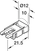 Cablu Loox5 alimentare LED COB 24 V 8 mm 2 metri - imagine 3