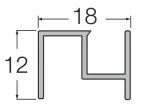 Profil auriu reducție pentru fixarea materialelor 4 mm - imagine 2