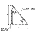 Antistrop - profil inaltare blat aluminiu - imagine 2