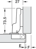 Balama Häfele Metalla M110 SM semiaplicată - imagine 3
