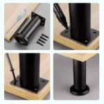 Picior negru reglabil H120-180 - imagine 2