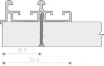 Șină dublă superioară MASTER 2500mm - imagine 2