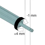 Push open Blum negru versiunea lunga cu magnet finisaj - imagine 2