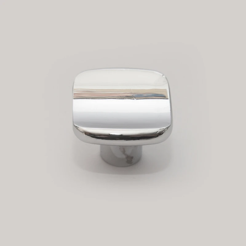Z6044-crom Buton patrat furnica pentru mobila finisaj crom - imagine 1