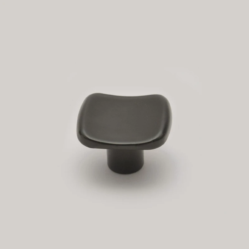 Z6044-negru Buton maner patrat furnica pentru mobila finisaj negru - imagine 1