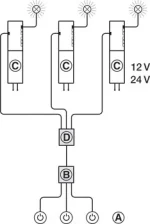 Distribuitor control 3 transformatoare 1 întrerupător - imagine 2
