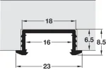 Loox profil din aluminiu 1190 pentru bandă - imagine 2
