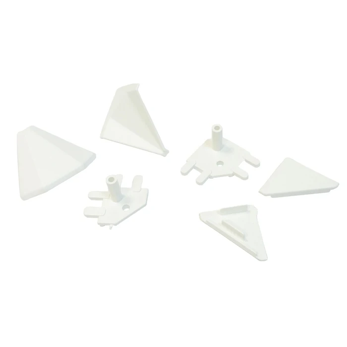SET ALB Set antistrop triunghiular alb 30x30 - imagine 1